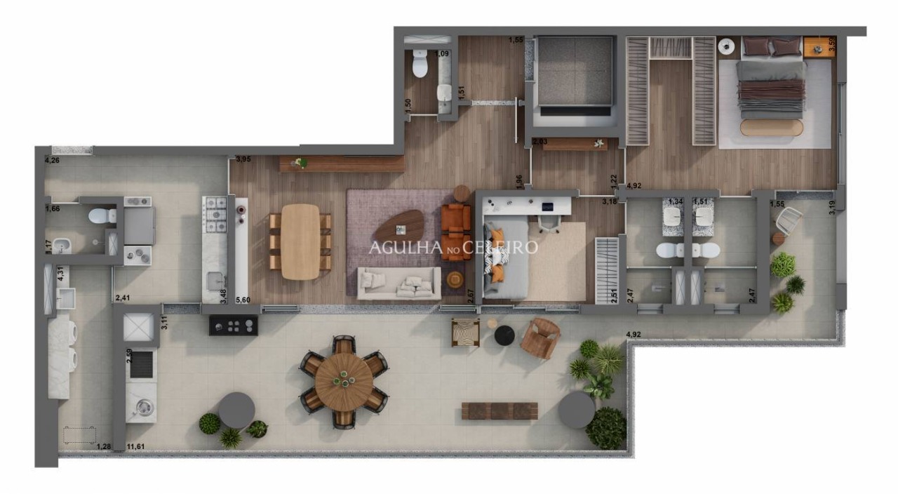 Venda/Pinheiros: “A conexão entre a vida moderna e o bem estar residencial” – 9725 - planta tipo 151mH