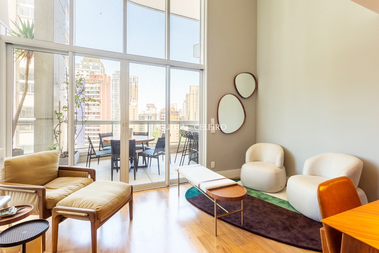 Apartamento lindo com pé no parque à venda ou locação na Vila Nova Conceição. – AP8404
