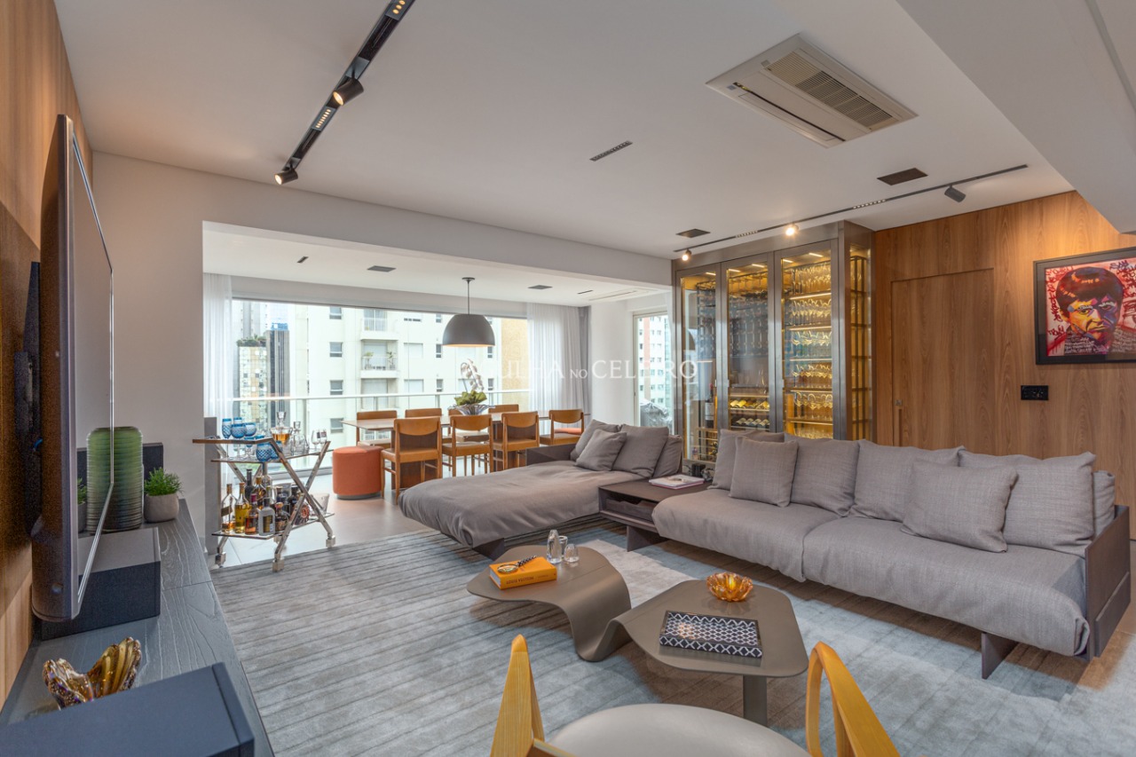 Apartamento impecável mobiliado e decorado á venda no Itaim Bibi. – 9158 - Sala-9