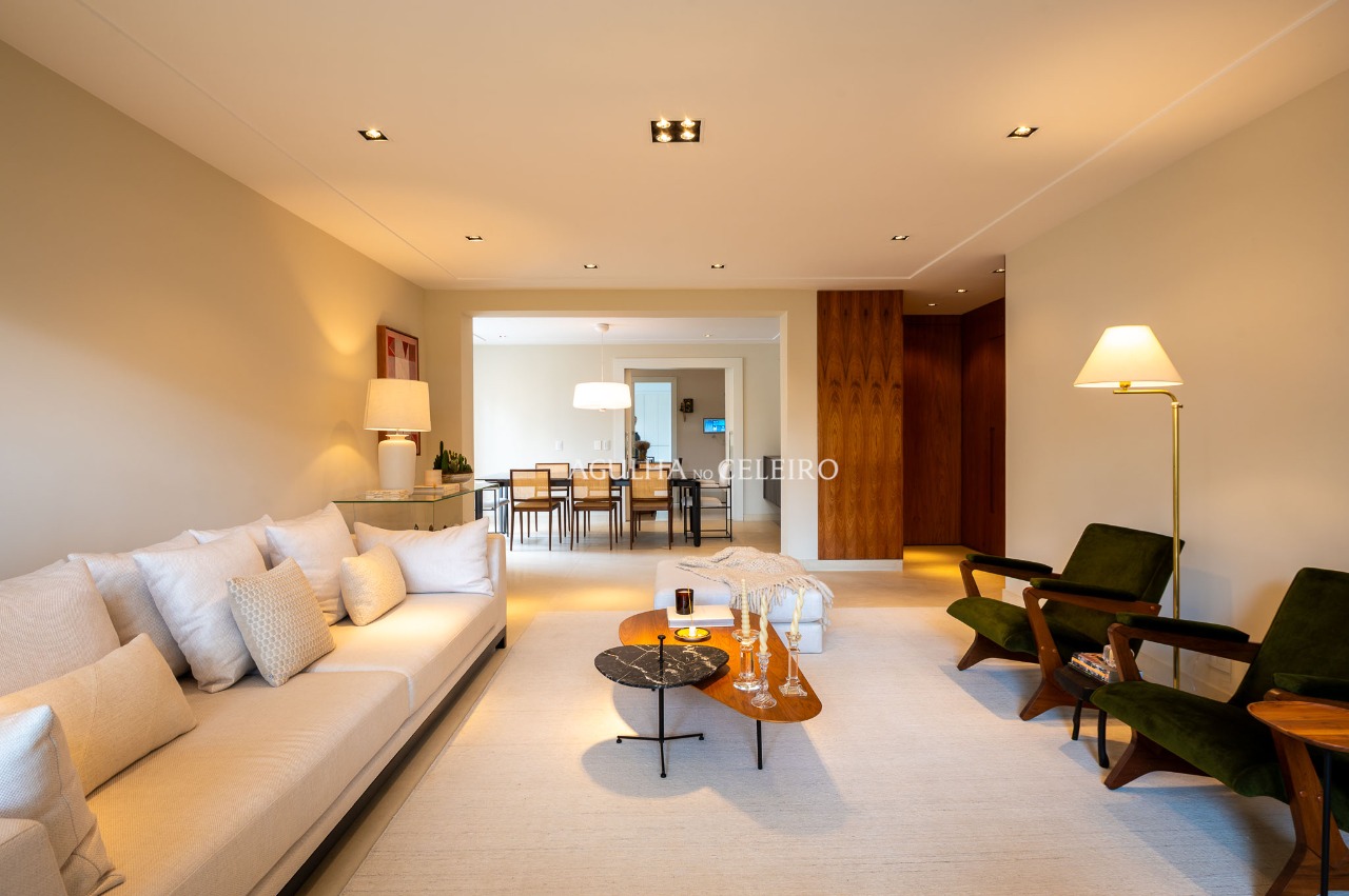 Apartamento elegante, amplos ambientes com muito bom gosto e conforto no Brooklin. – 19570