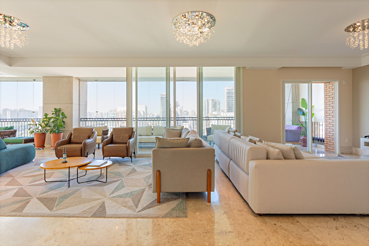 Belíssimo apartamento de 405 m² com vista para o Parque Ibirapuera e área garden. – AP4089