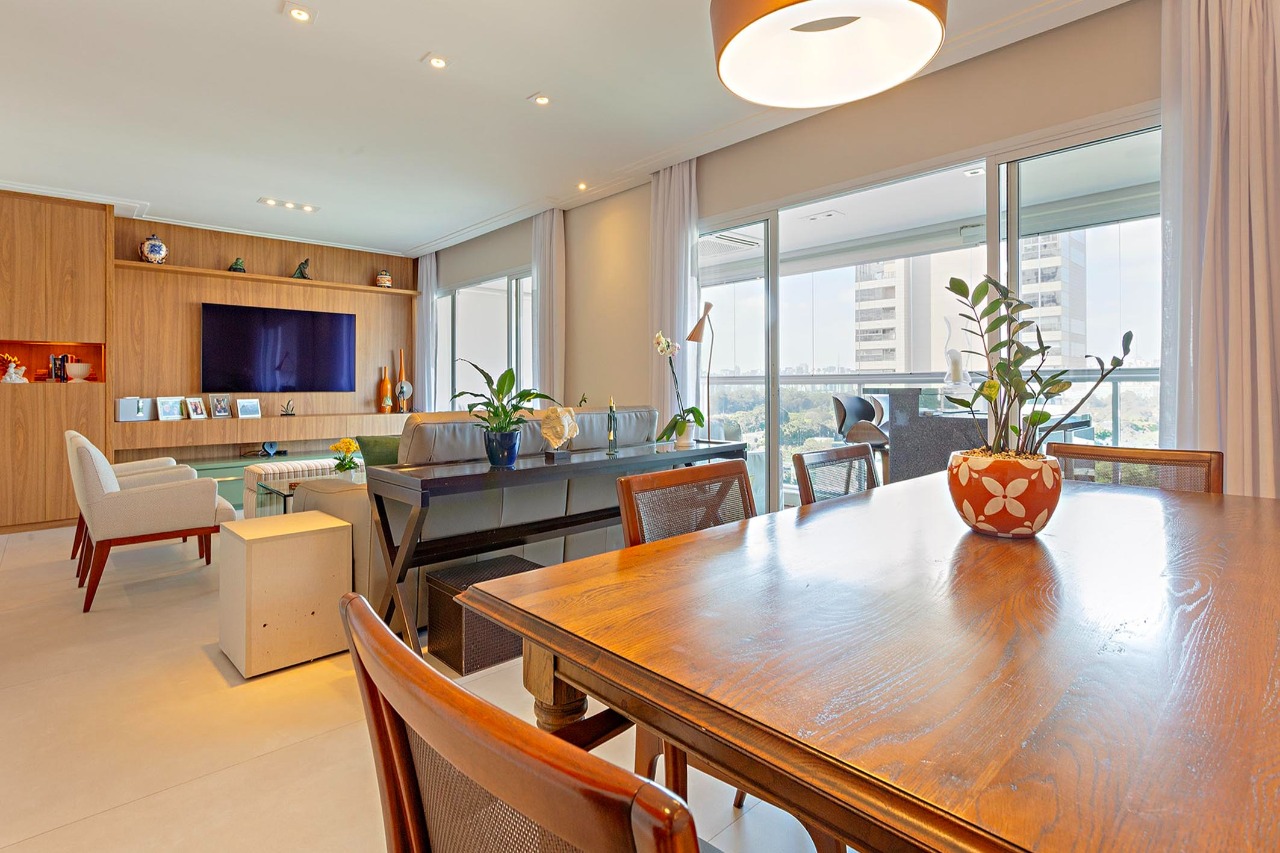 Apartamento com terraço gourmet e vista aberta em andar alto – 20843