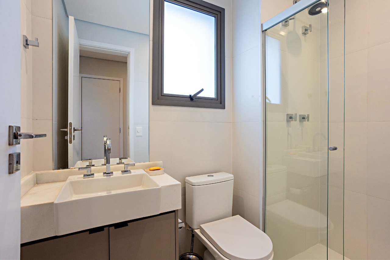 Apartamento mobiliado com vista para o skyline e marcenaria Kitchens – 21655