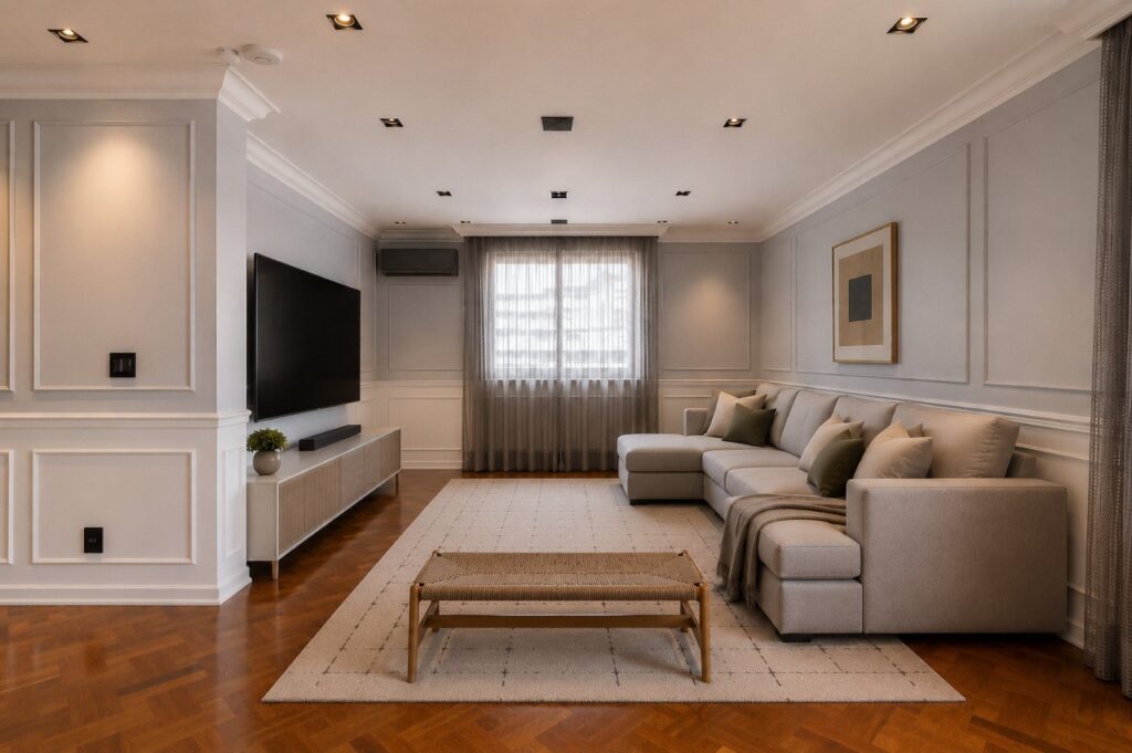 Apartamento com vista aberta, muita luz e atmosfera acolhedora para viver bem nos Jardins. – 21730