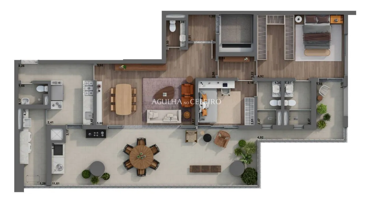 Venda/Pinheiros: “A conexão entre a vida moderna e o bem estar residencial” – 9725 - planta tipo 151mH