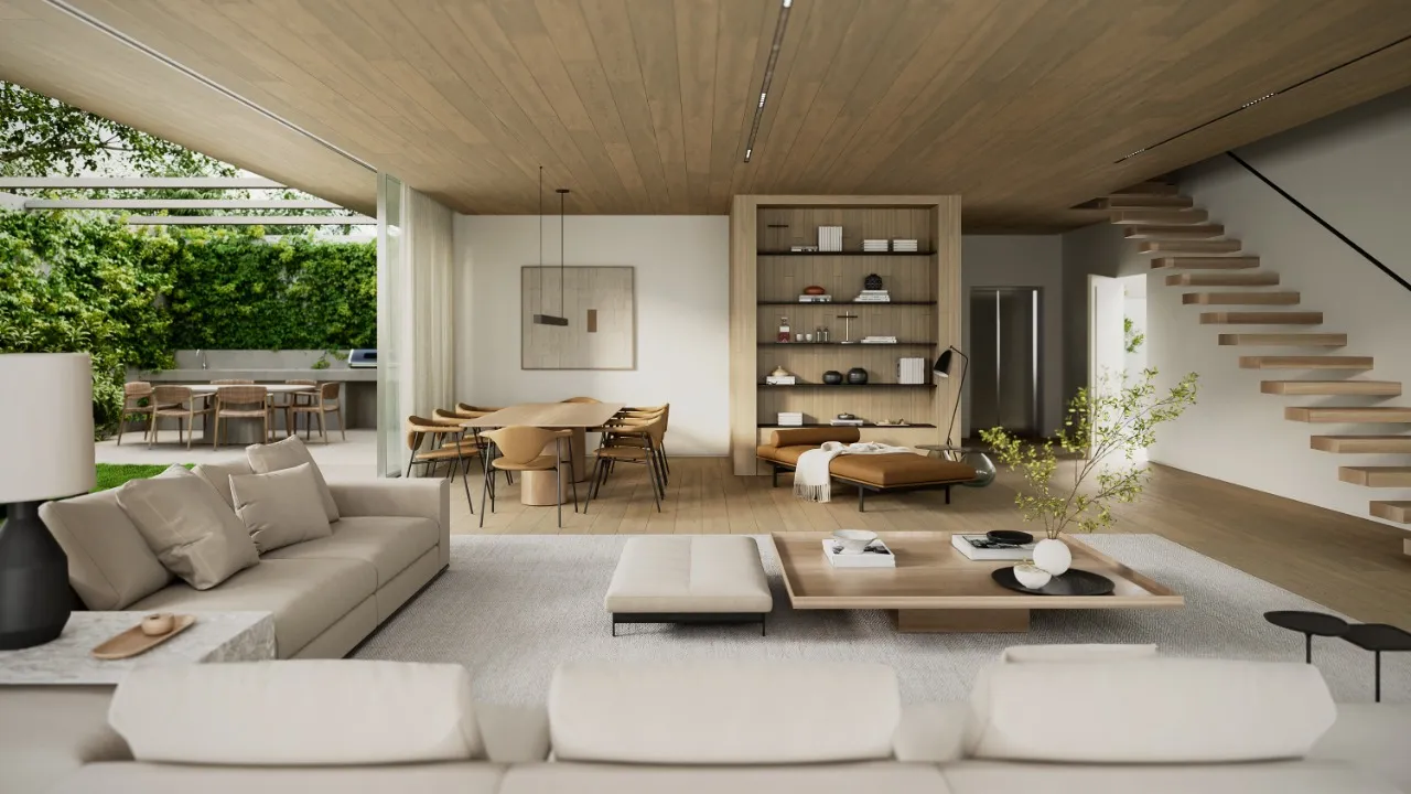 Casa em condomínio fechado para venda no Jardim Paulistano. – 15892 - THR_JAC_LIVING_02_R00