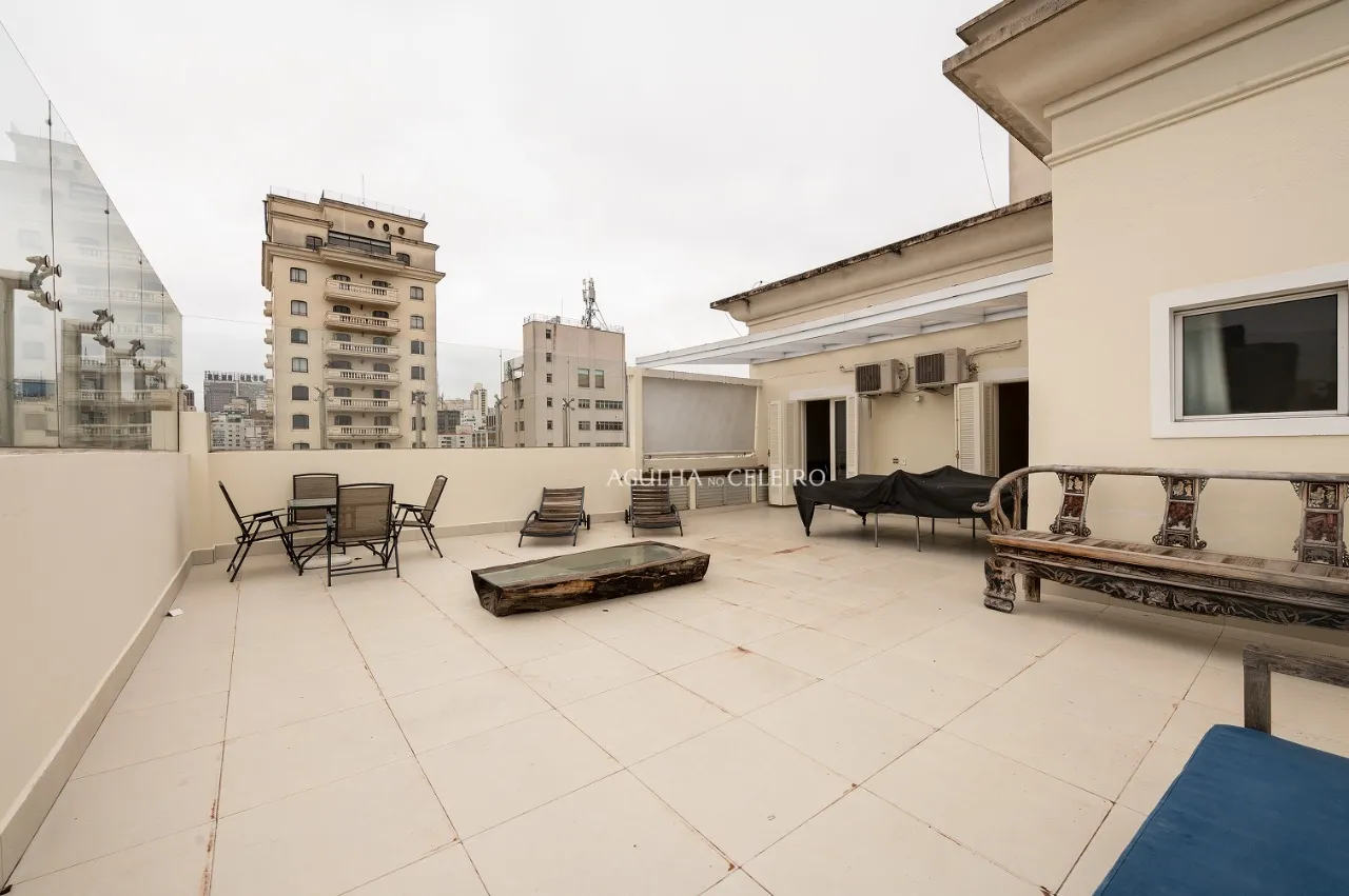 Cobertura duplex com terraço bárbaro à venda no Jardim America. – CO0078