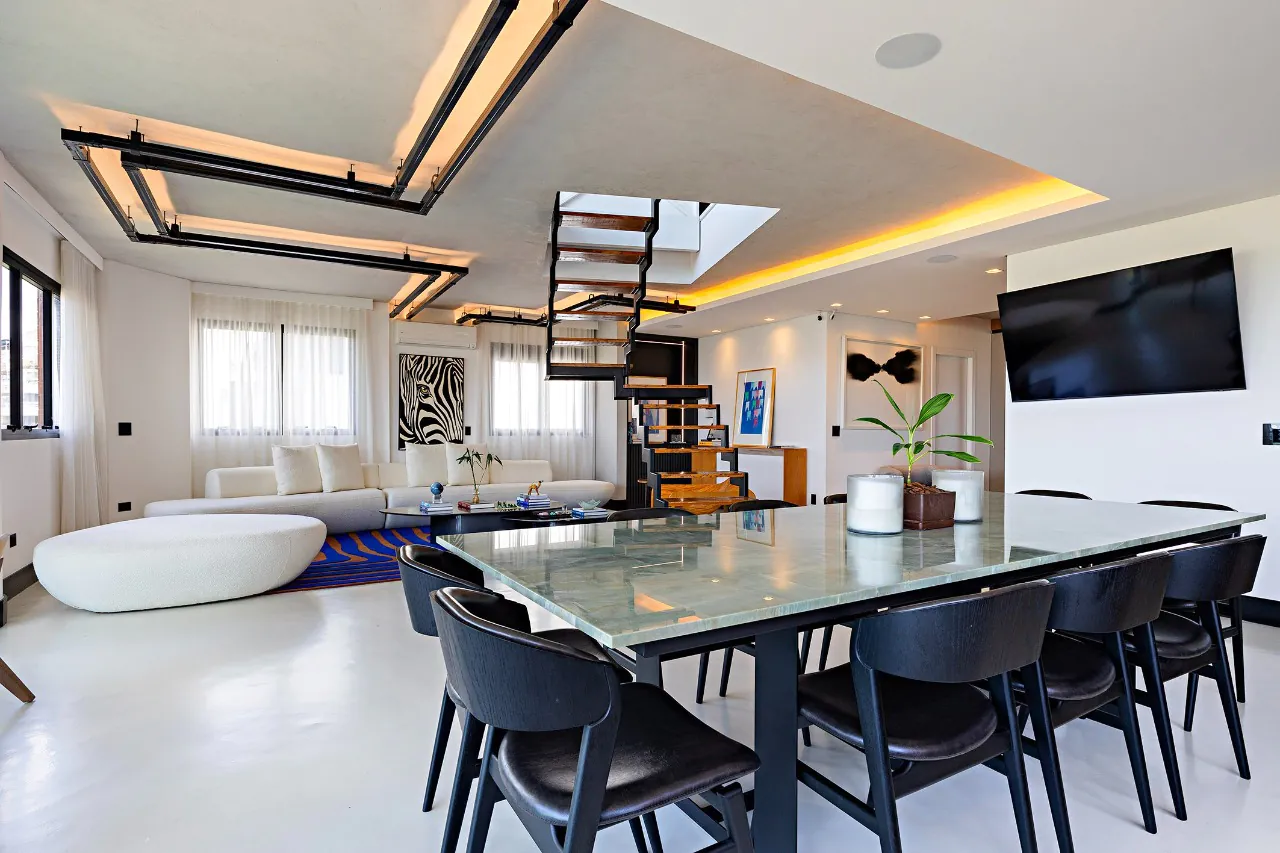 Cobertura duplex contemporânea com vista panorâmica e espaço gourmet. – CO0596 - _RAF7026