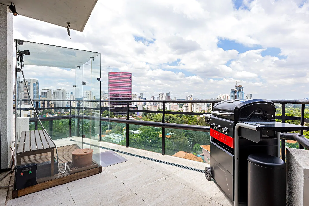 Cobertura duplex contemporânea com vista panorâmica e espaço gourmet. – CO0596 - _RAF7110