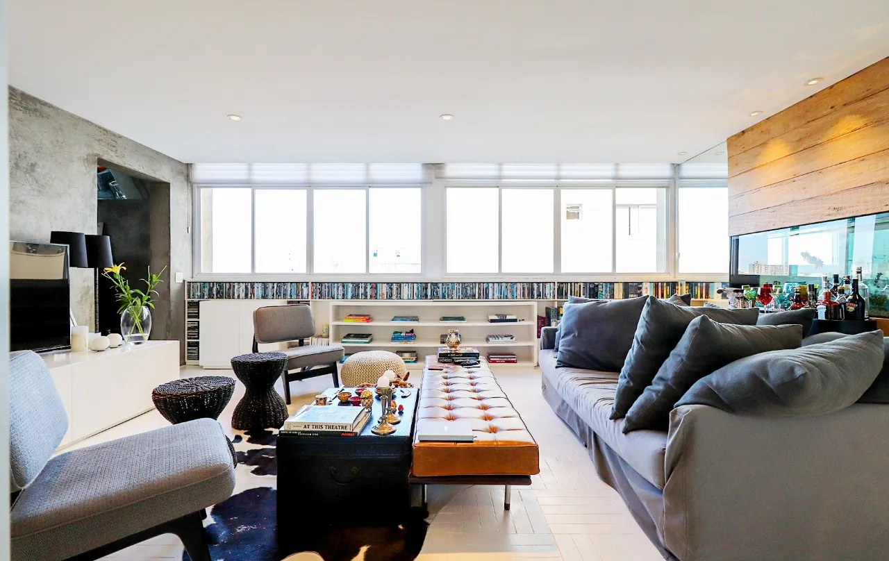 Cobertura charmosa, com área externa de tirar o fôlego e ambientes integrados, em Pinheiros. – CO0372