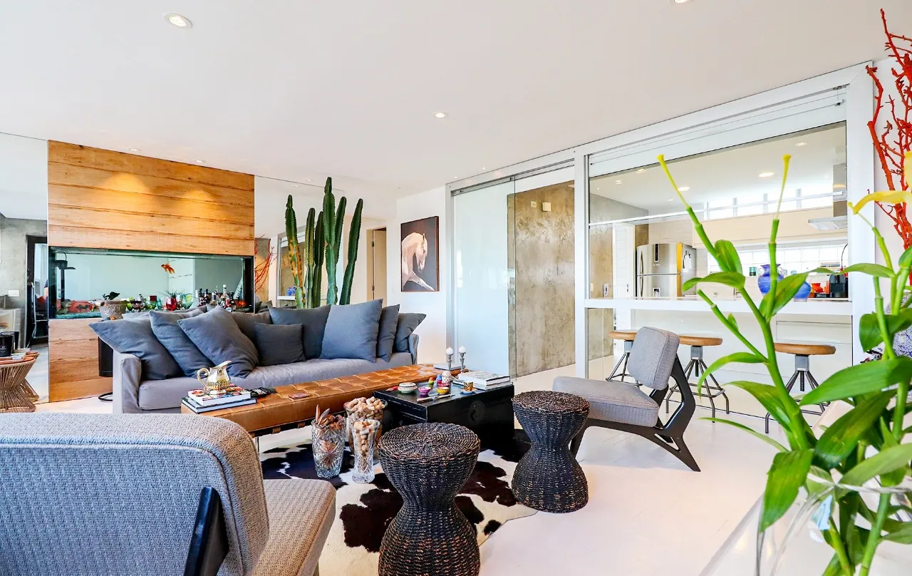 Cobertura charmosa, com área externa de tirar o fôlego e ambientes integrados, em Pinheiros. – CO0372