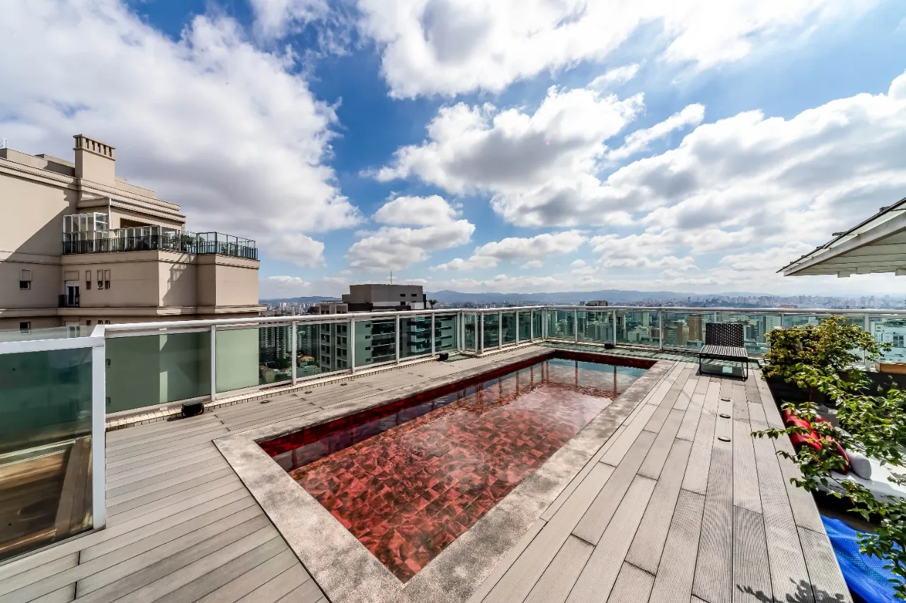 Cobertura mobiliada, com acabamentos lindos, piscina aquecida e vista maravilhosa, em Perdizes. – 19523