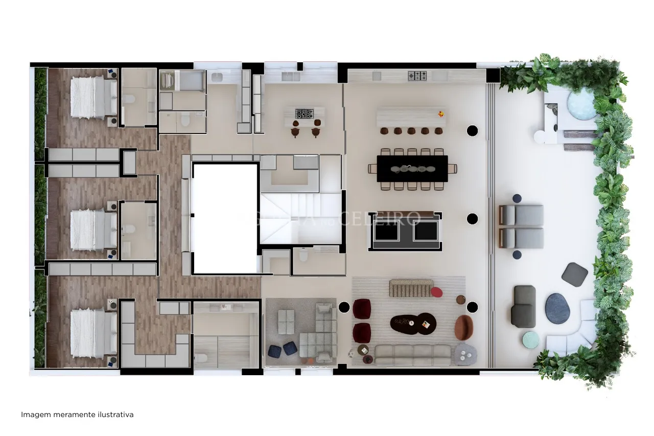 Cobertura penthouse reformada por arquiteto incrível no Jardim América. – 20129 - Imagem meramente ilustrativa (13)