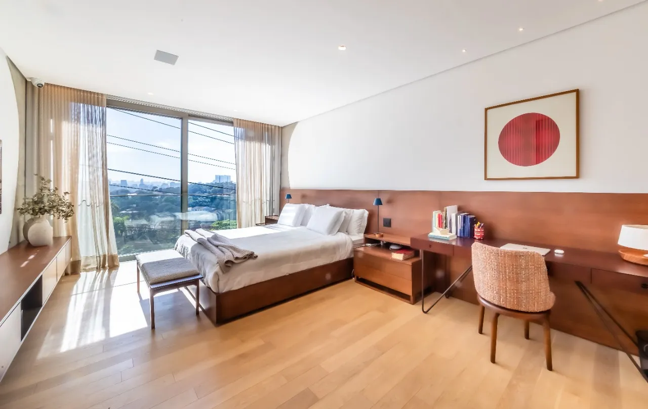 Casa modernista com projeto lindo, amplo jardim com piscina de tirar o fôlego. – 20515