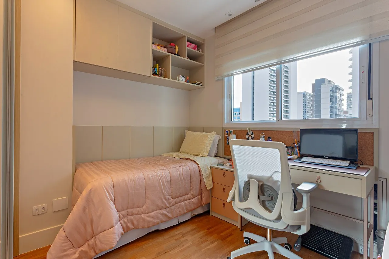 Apartamento com terraço gourmet e vista aberta em andar alto – 20843