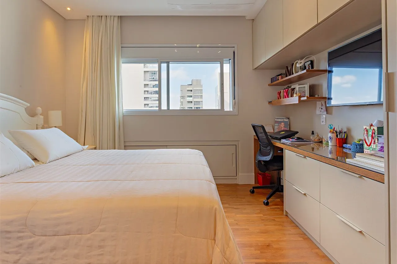 Apartamento com terraço gourmet e vista aberta em andar alto – 20843