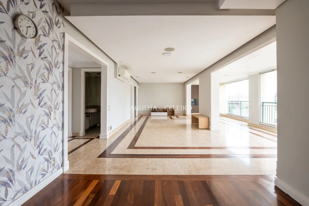 Apartamento com espaço gourmet e vista aberta à venda no Brooklin. – AP8516