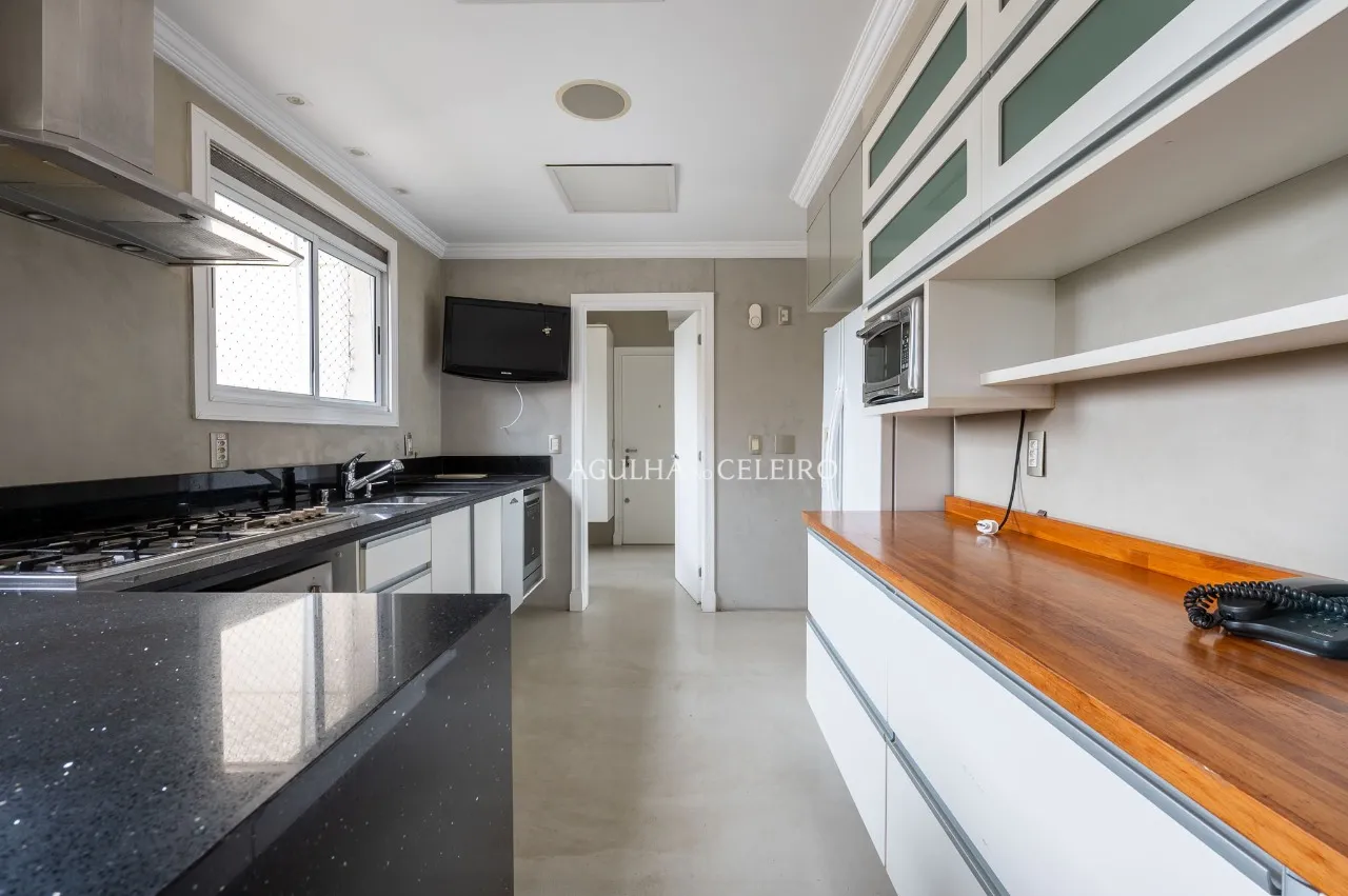 Apartamento com espaço gourmet e vista aberta à venda no Brooklin. – AP8516