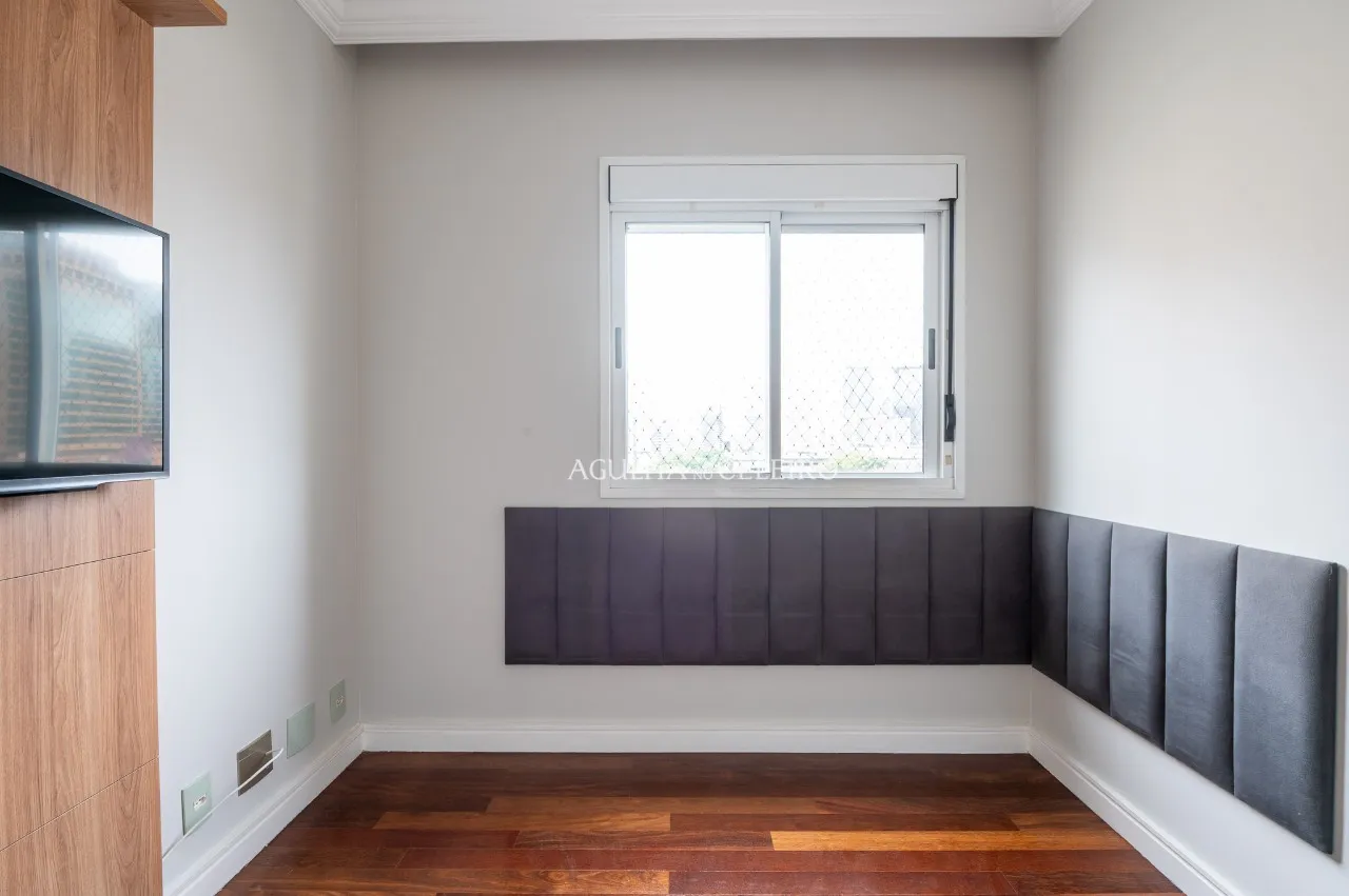 Apartamento com espaço gourmet e vista aberta à venda no Brooklin. – AP8516