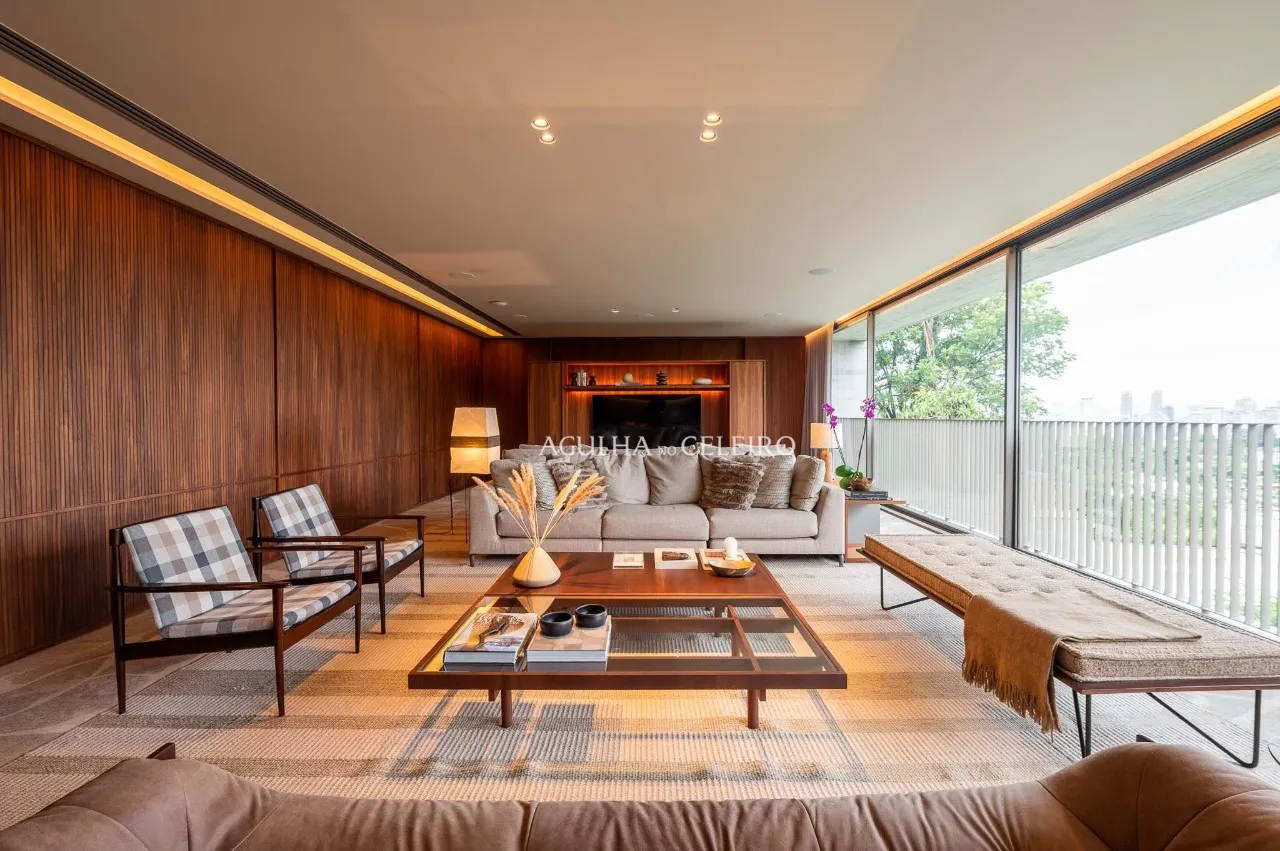 Apartamento mobiliado em edificio assinado por Marcio Kogan à venda no Cidade Jardim. – 21131