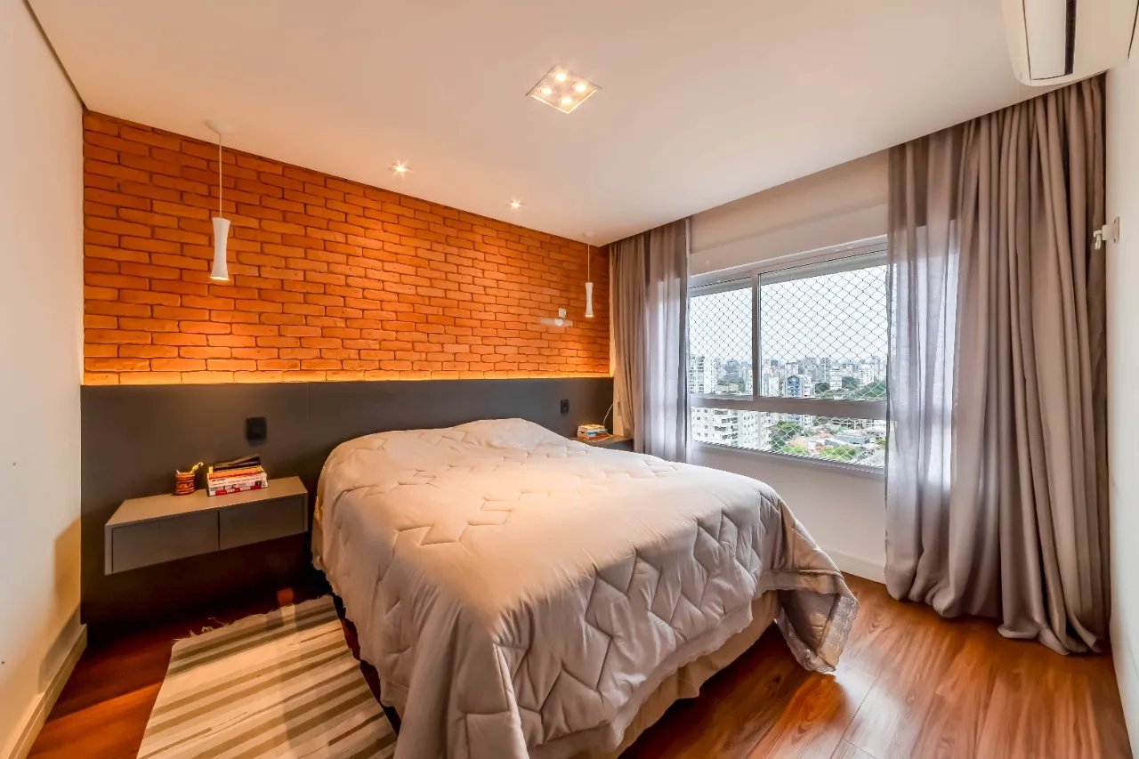 Apartamento mobiliado com duas varandas, marcenaria personalizada e luz natural, no Brooklin. – 21368