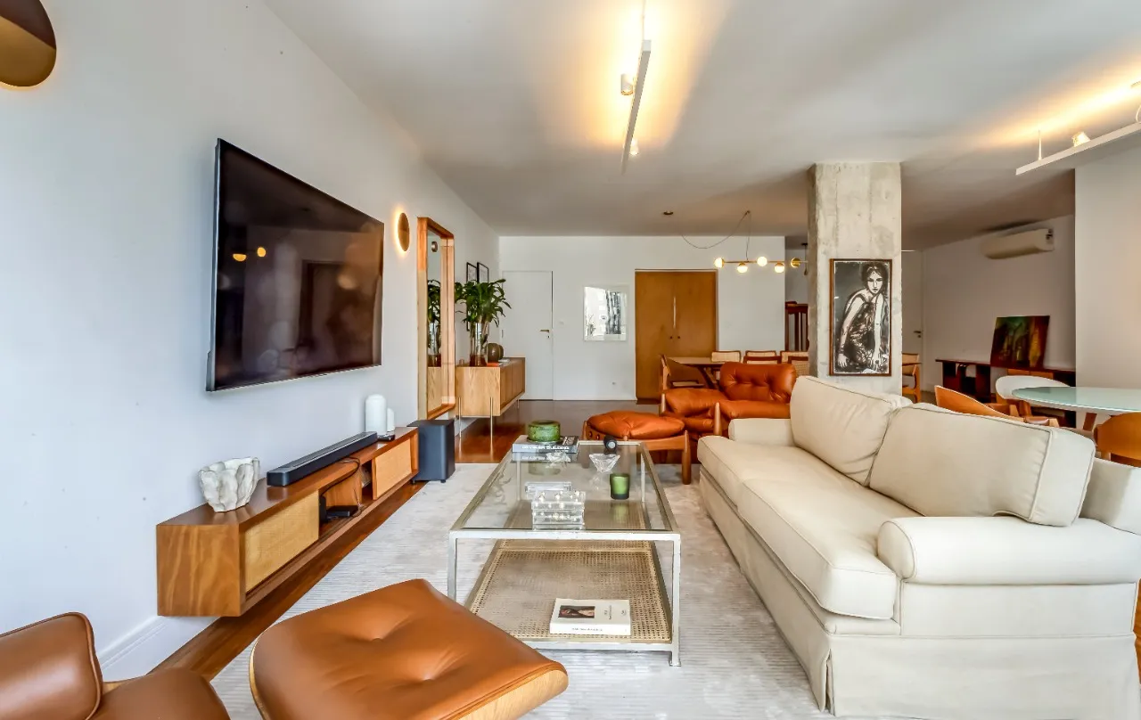 Apartamento com projeto integrado e bem disposto, em prédio charmoso no melhor do Jardim América. – 11823