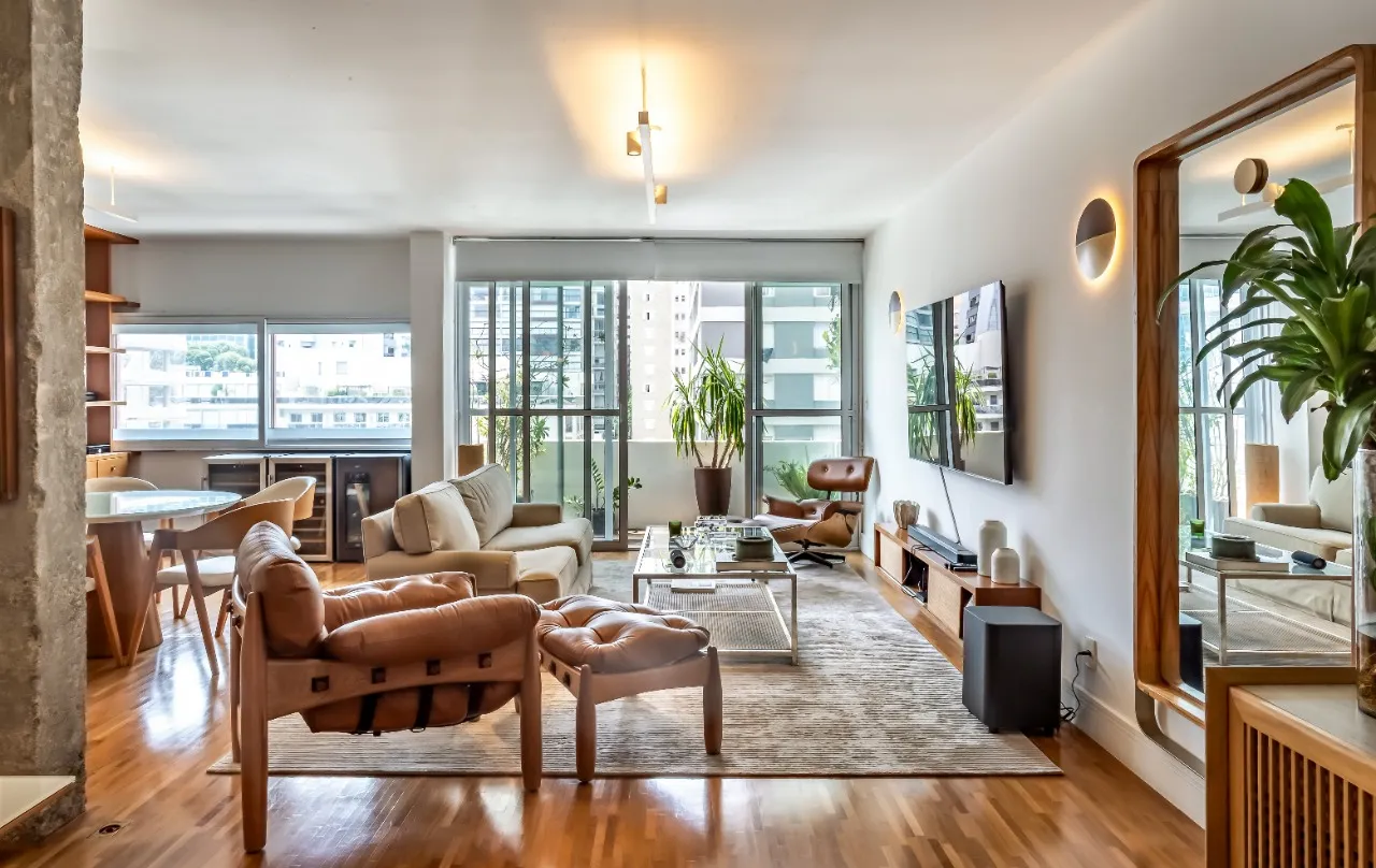 Apartamento com projeto integrado e bem disposto, em prédio charmoso no melhor do Jardim América. – 11823