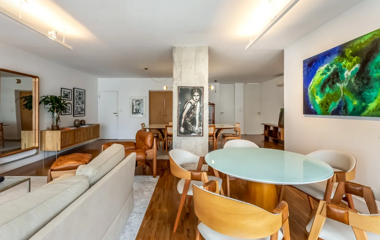 Apartamento com projeto integrado e bem disposto, em prédio charmoso no melhor do Jardim América. – 11823