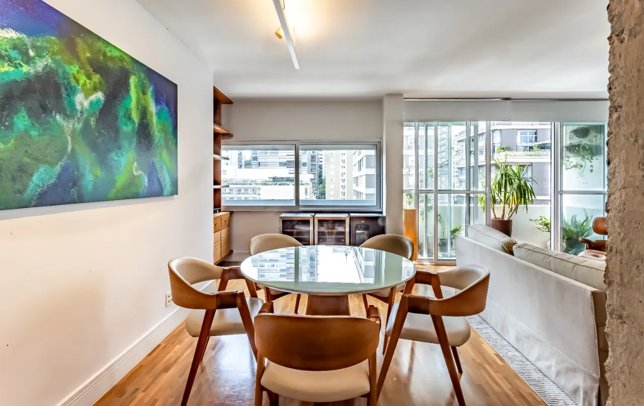 Apartamento com projeto integrado e bem disposto, em prédio charmoso no melhor do Jardim América. – 11823