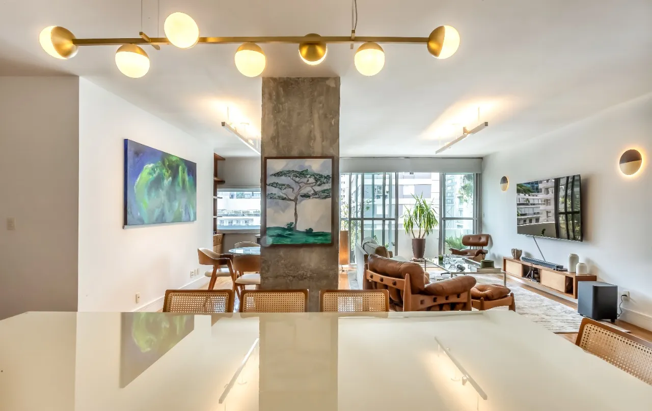 Apartamento com projeto integrado e bem disposto, em prédio charmoso no melhor do Jardim América. – 11823