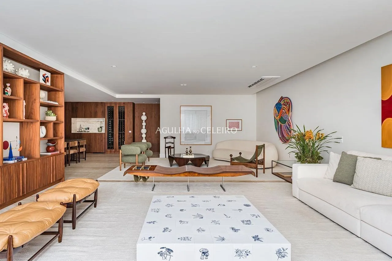 Design atemporal em living integrado com adega, a poucas quadras do Ibirapuera – 21472