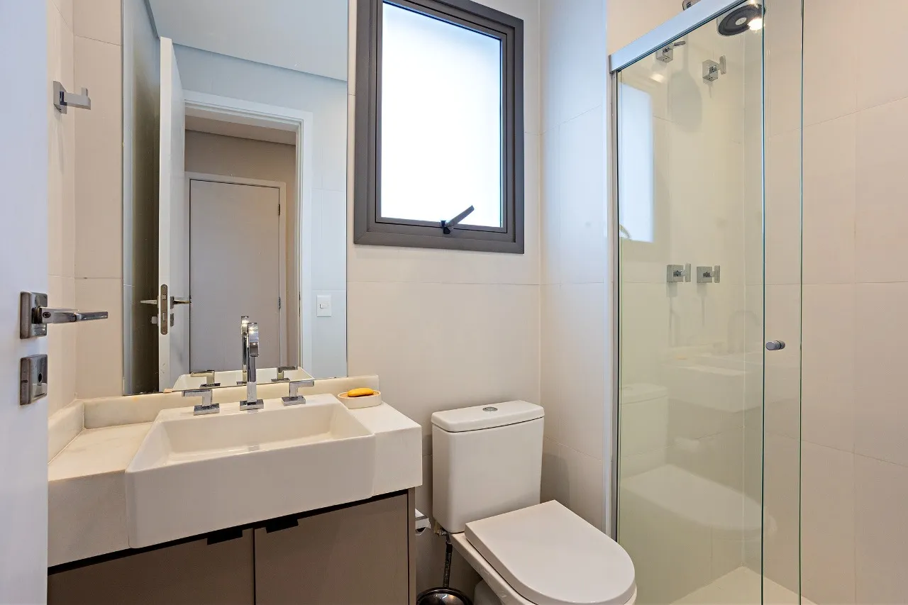 Apartamento mobiliado com vista para o skyline e marcenaria Kitchens – 21655