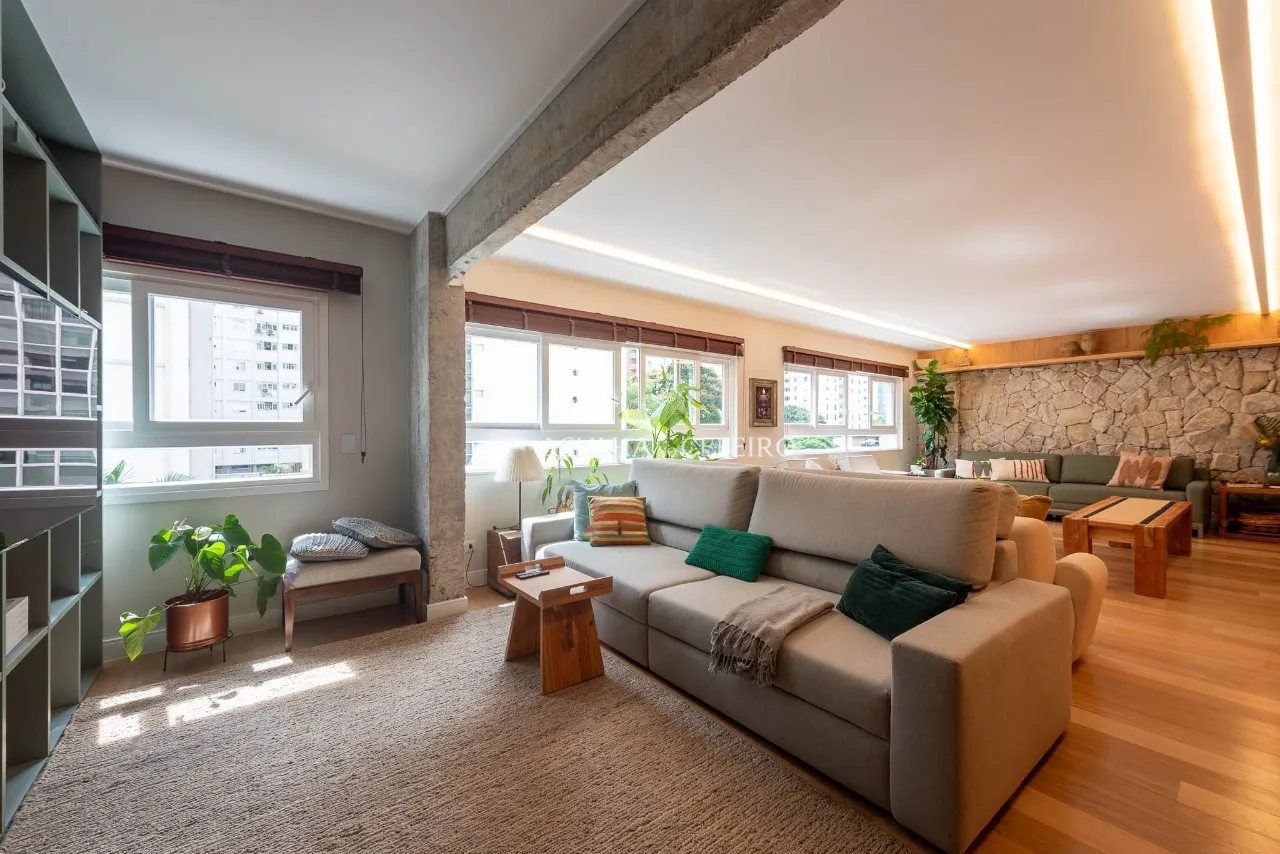 Apartamento com arquitetura autoral e marcenaria personalizada à venda no Jardim Paulista – Porteira Fechada – 21617