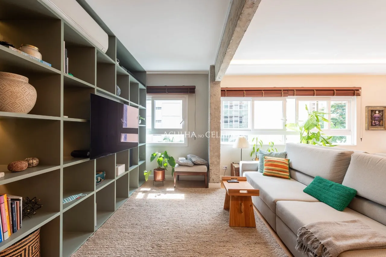 Apartamento com arquitetura autoral e marcenaria personalizada à venda no Jardim Paulista – Porteira Fechada – 21617