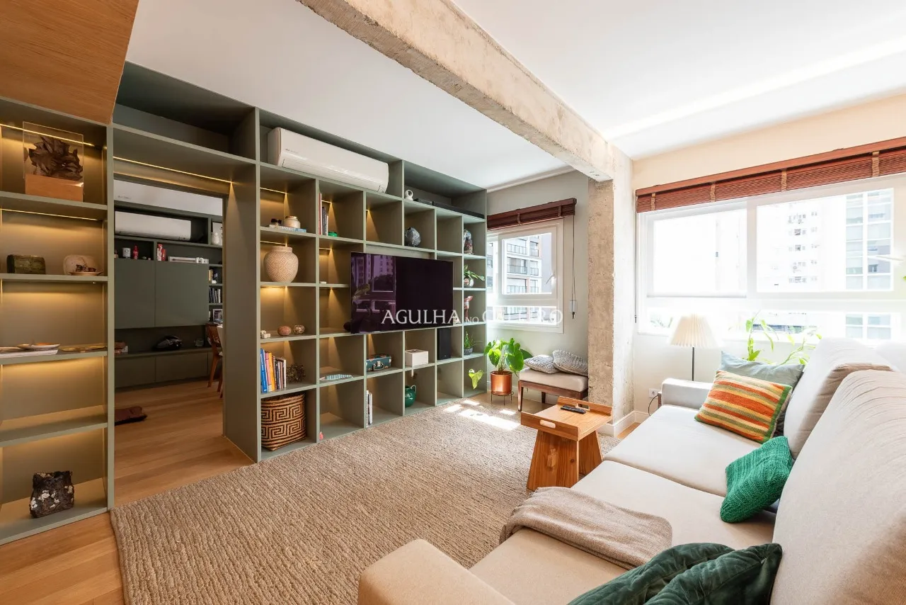 Apartamento com arquitetura autoral e marcenaria personalizada à venda no Jardim Paulista – Porteira Fechada – 21617