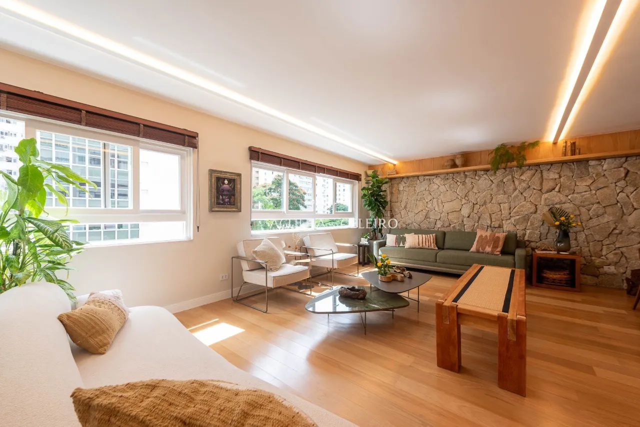 Apartamento com arquitetura autoral e marcenaria personalizada à venda no Jardim Paulista – Porteira Fechada – 21617