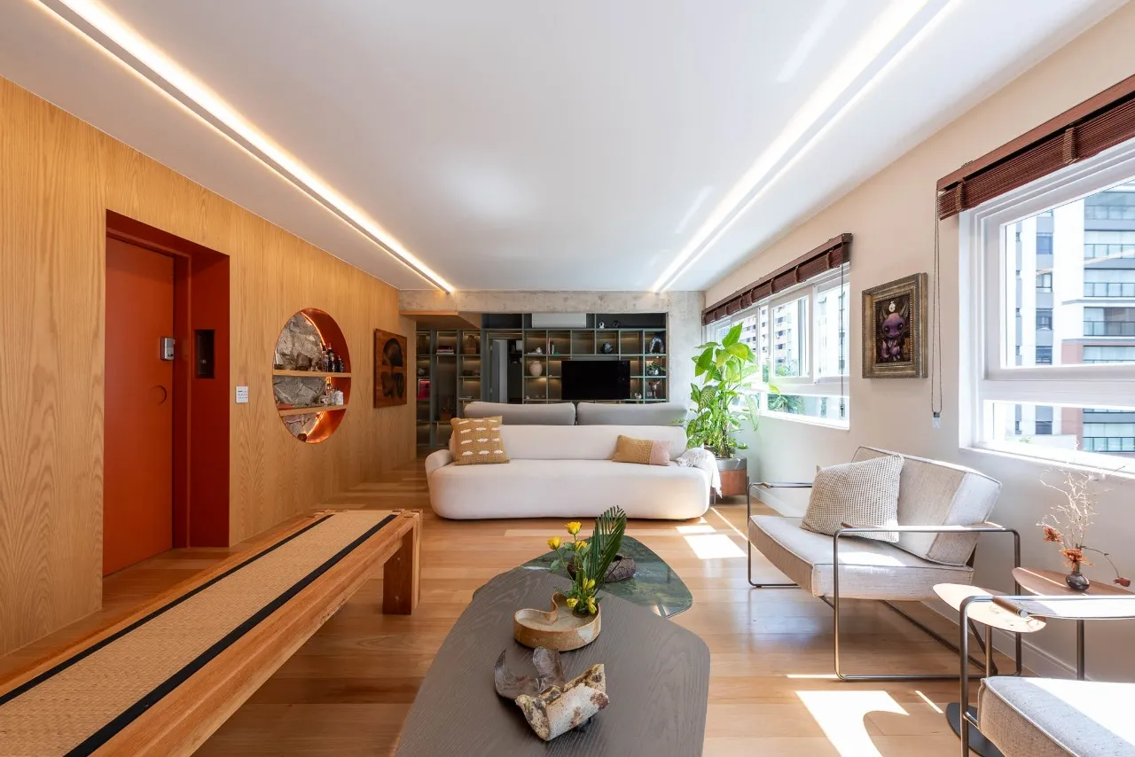 Apartamento com arquitetura autoral e marcenaria personalizada à venda no Jardim Paulista – Porteira Fechada – 21617