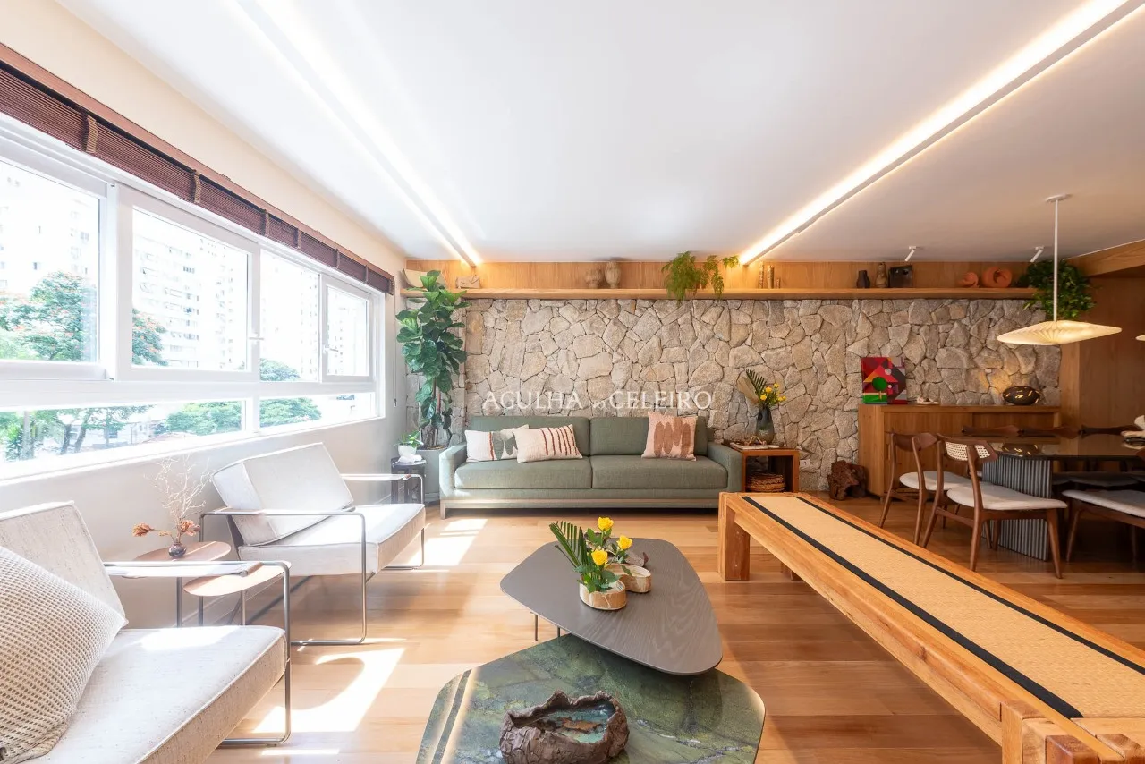 Apartamento com arquitetura autoral e marcenaria personalizada à venda no Jardim Paulista – Porteira Fechada – 21617