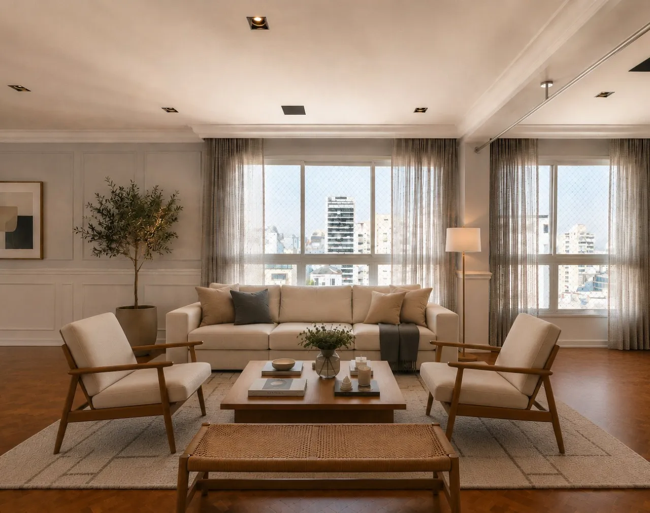 Apartamento com vista aberta, muita luz e atmosfera acolhedora para viver bem nos Jardins. – 21730