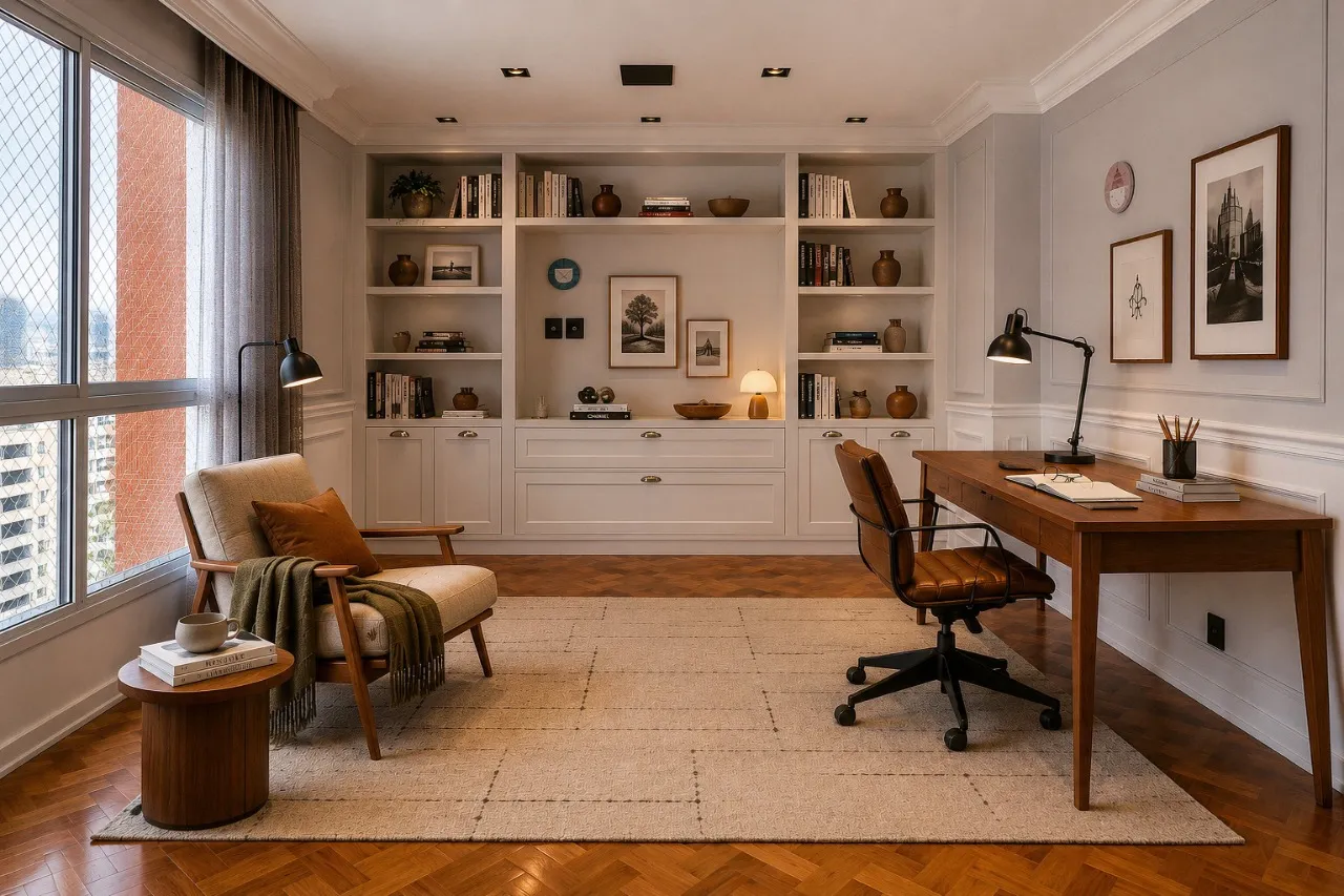 Apartamento com vista aberta, muita luz e atmosfera acolhedora para viver bem nos Jardins. – 21730