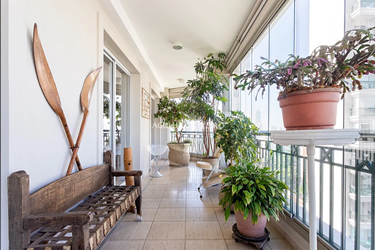 Lindo apartamento mobiliado no Brooklin, com varanda deliciosa e super iluminado. – 16154 - Apartamento-Venda-Brooklin4383