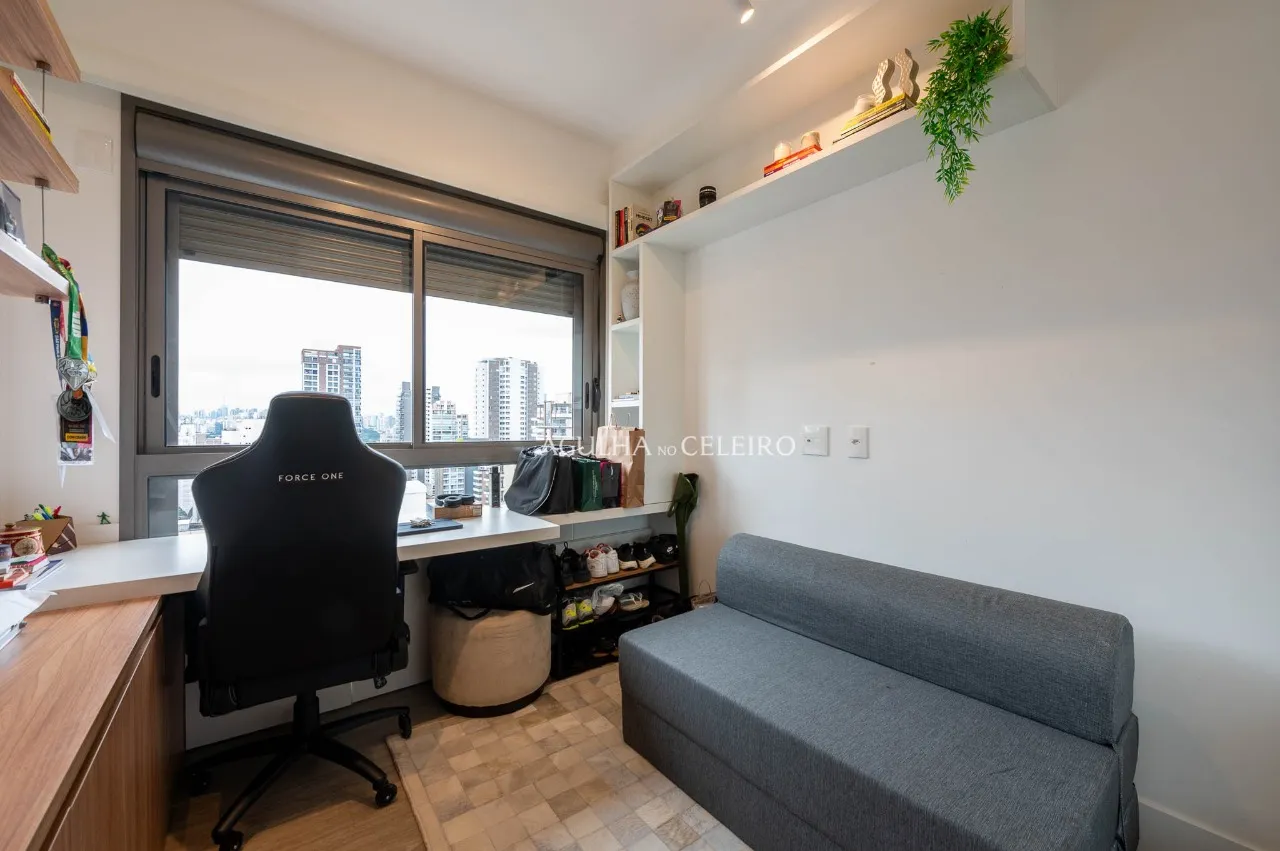 Apartamento encantador à venda em Moema com vista livre e ambientes integrados – 22156