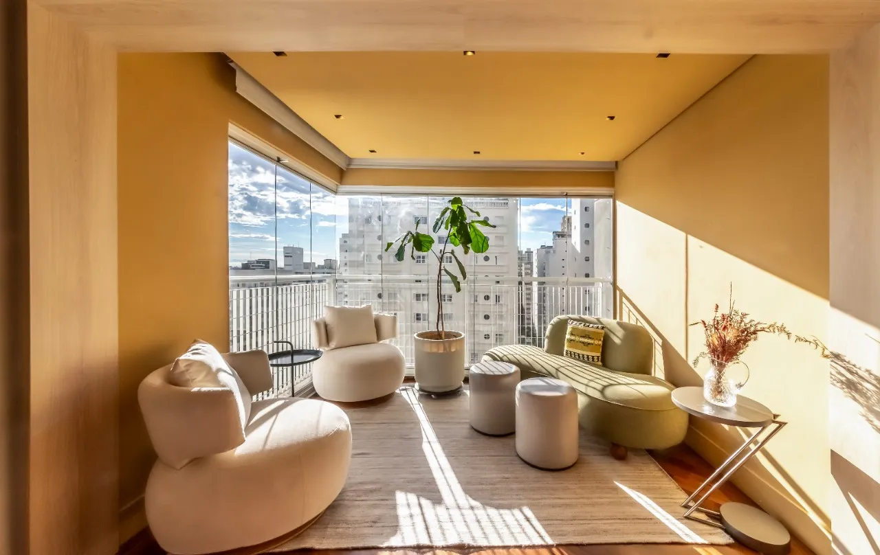 Apartamento duplex com planta integrada e luz natural que valoriza cada ambiente, no Jardim Paulista – 22189