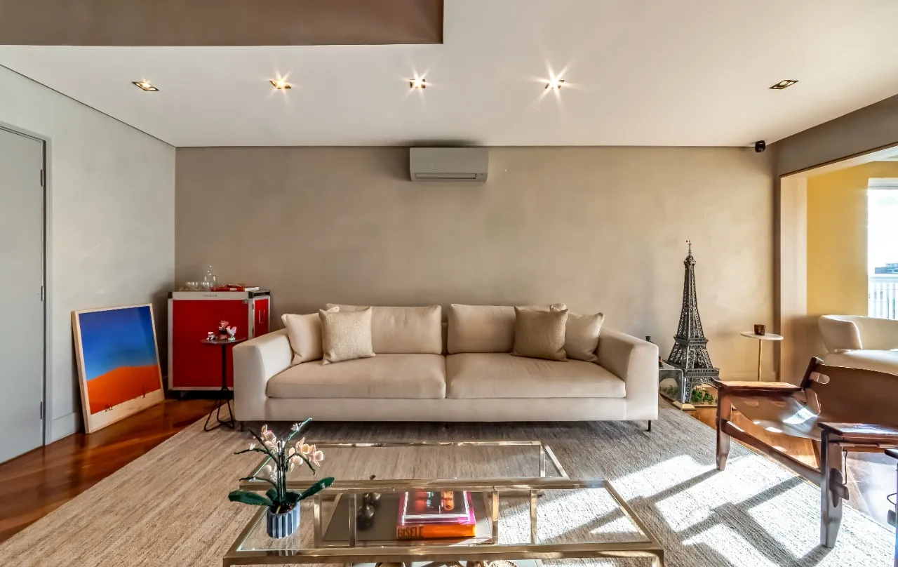 Apartamento duplex com planta integrada e luz natural que valoriza cada ambiente, no Jardim Paulista – 22189