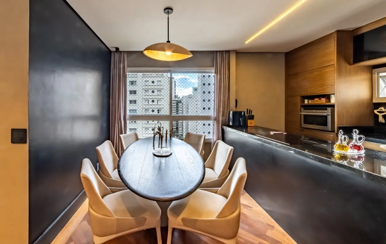 Apartamento duplex com planta integrada e luz natural que valoriza cada ambiente, no Jardim Paulista – 22189