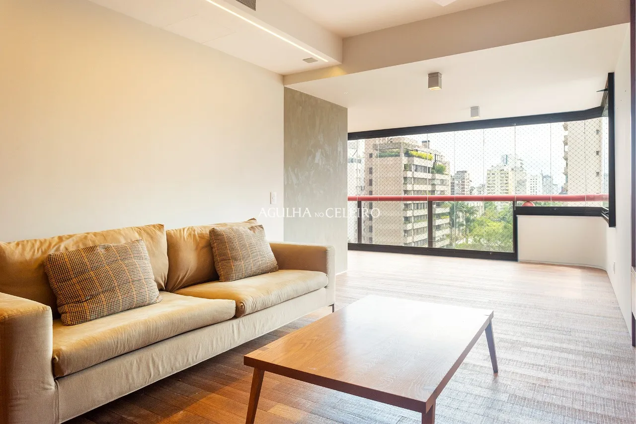 Apartamento pronto, mobiliado com vista incrível para o Jardins – 9083