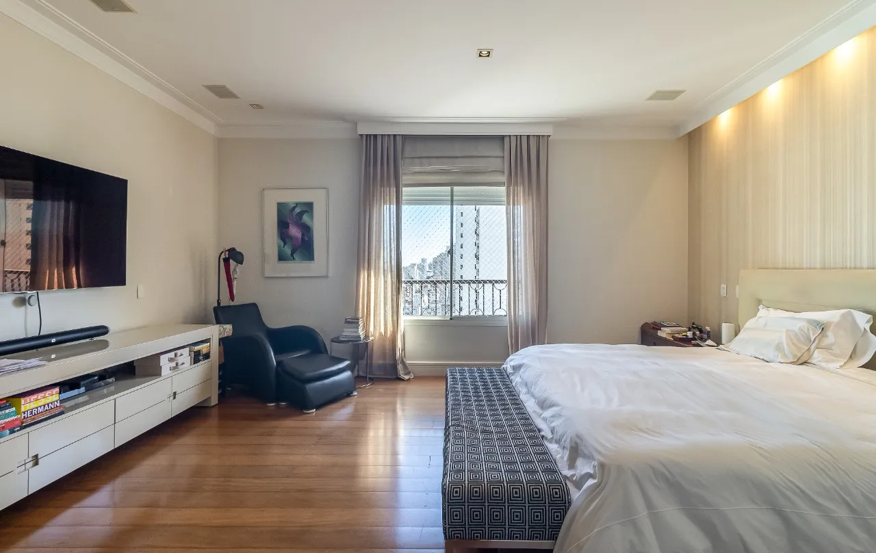 Apartamento com varanda ampla e uma vista que transforma a experiência de morar no Jardim Paulista. – 22573