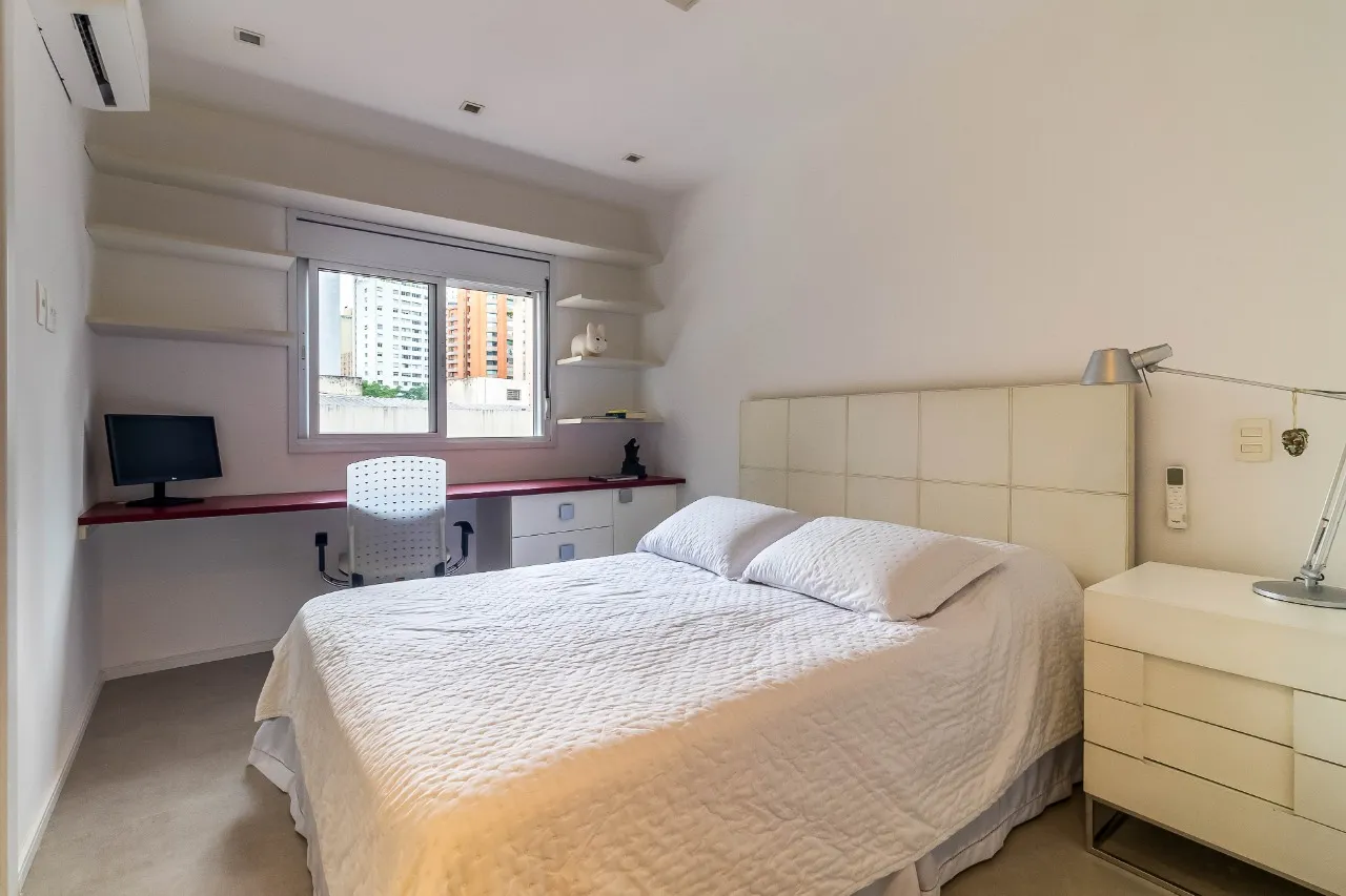 Apartamento mobiliado, silencioso e com lazer completo, para viver bem no Jardim Paulista. – 22574