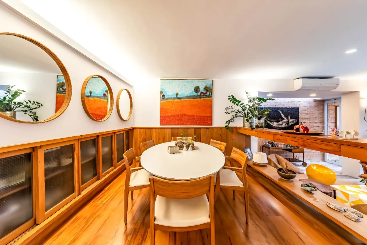 Casa em rua fechada com rooftop, jardim tropical e cozinha integrada, no Alto de Pinheiros. – 22761