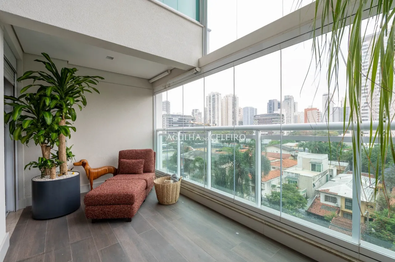 Apartamento mobiliado em condomínio-clube desejado no Brooklin. – 22775